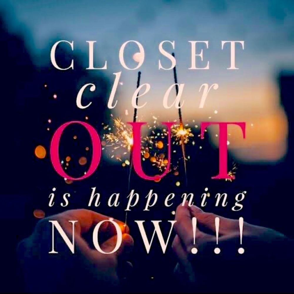 CLOSET CLEAR-OUT MAJOR SALE